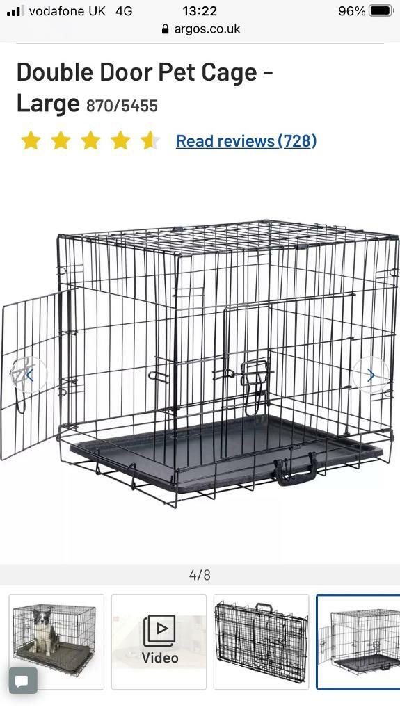 argos pet cage